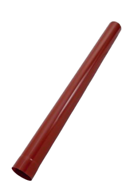 Детальное фото труба водосточная, сталь, d-100 мм, красный, l-3 м, aquasystem
